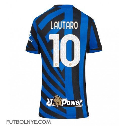 Camiseta Inter Milan Lautaro Martinez #10 Primera Equipación para mujer 2024-25 manga corta